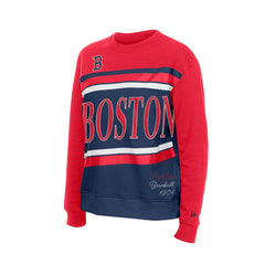 Boston Red Sox Women's Gameday Fleece Sweatshirt - Navy/Red | New Era