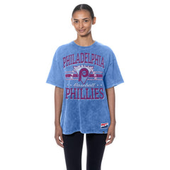 Philadelphia Phillies Women's Oversized Boyfriend T-Shirt - Light Blue | New Era