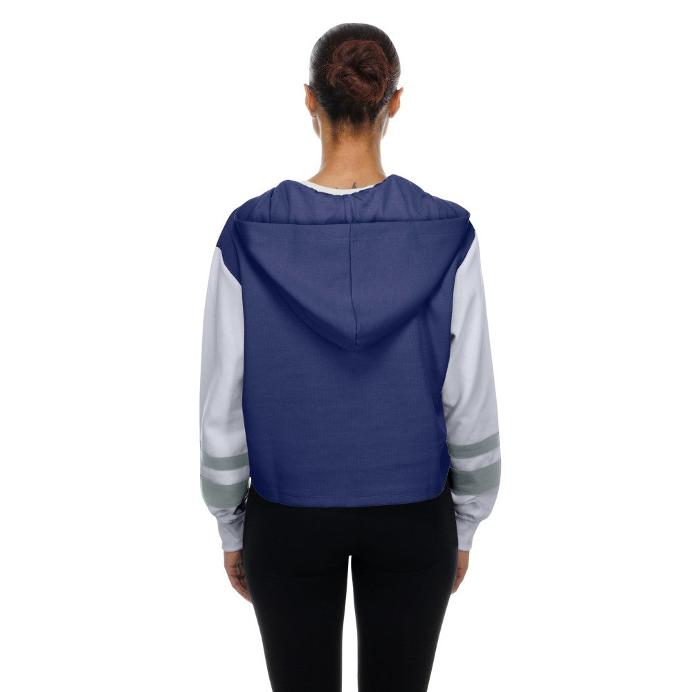Los Angeles Dodgers Women's Boxy Lace-Up Hoodie - Royal | New Era