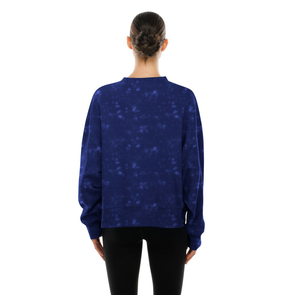Los Angeles Dodgers Women's Throwback Oversized Boxy Sweatshirt - Royal | New Era
