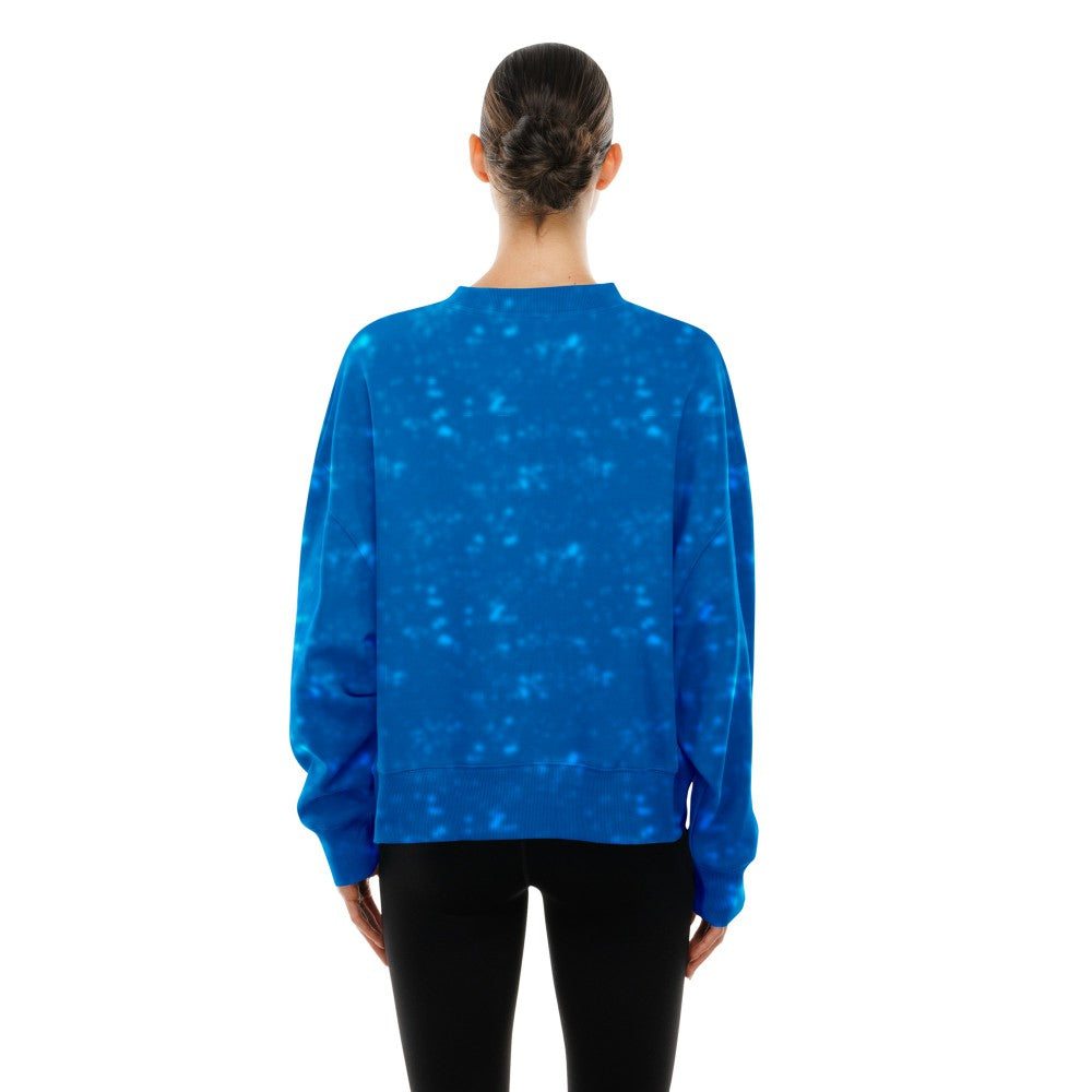 New York Mets Women's Throwback Oversized Boxy Sweatshirt - Royal | New Era