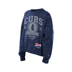 Chicago Cubs Women's Throwback Oversized Boxy Sweatshirt - Royal | New Era