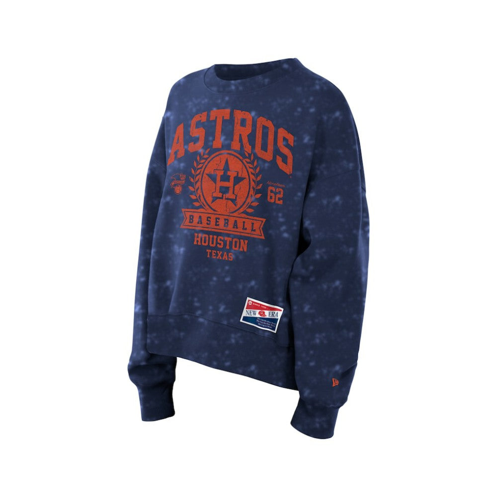 Houston Astros Women's Throwback Oversized Boxy Sweatshirt - Navy | New Era