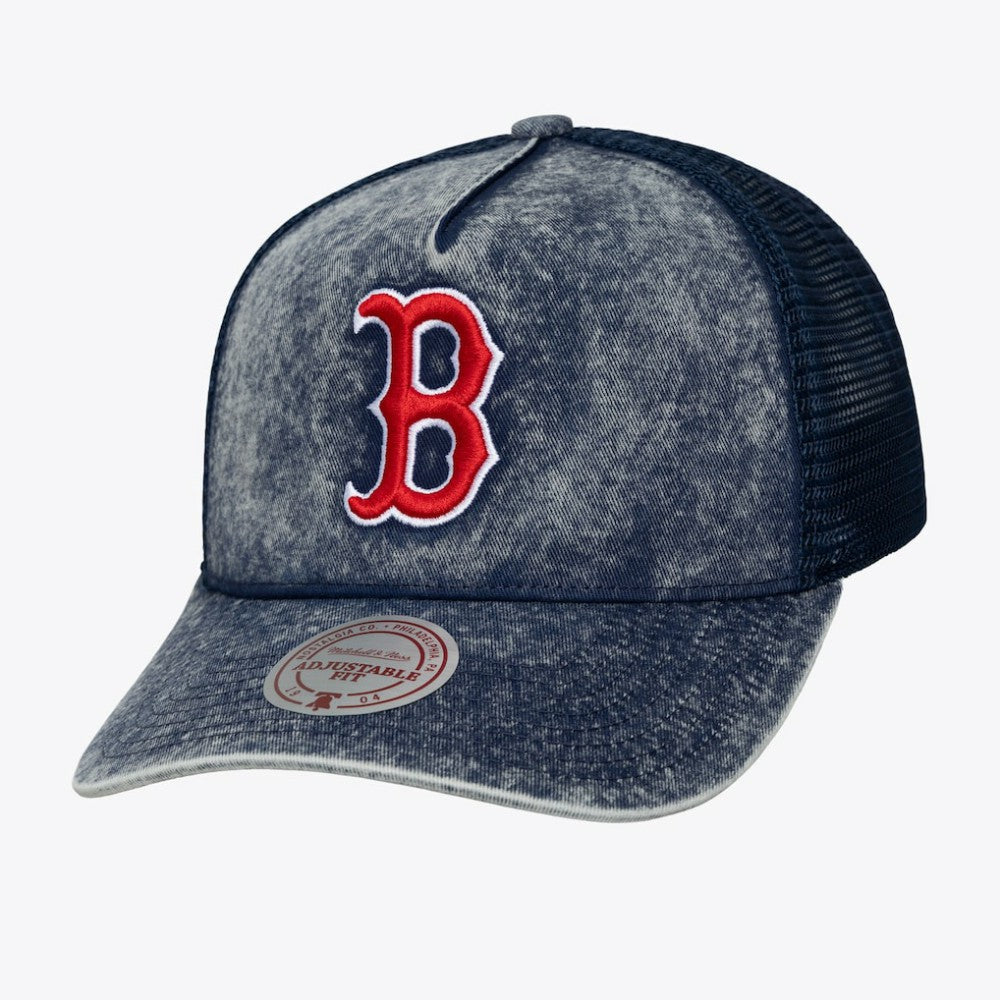 Boston Red Sox Unisex Gameday Adjustable Trucker Hat - Navy | Mitchell & Ness