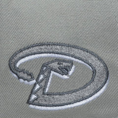Arizona Diamondbacks Cooperstown Thunderstorm Head Coach Pro-Crown Adjustable Hat - Gray | Mitchell & Ness