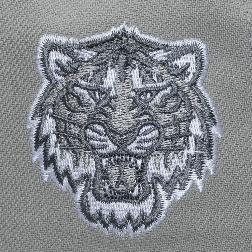 Detroit Tigers Thunderstorm Head Coach Pro-Crown Adjustable Hat - Gray | Mitchell & Ness