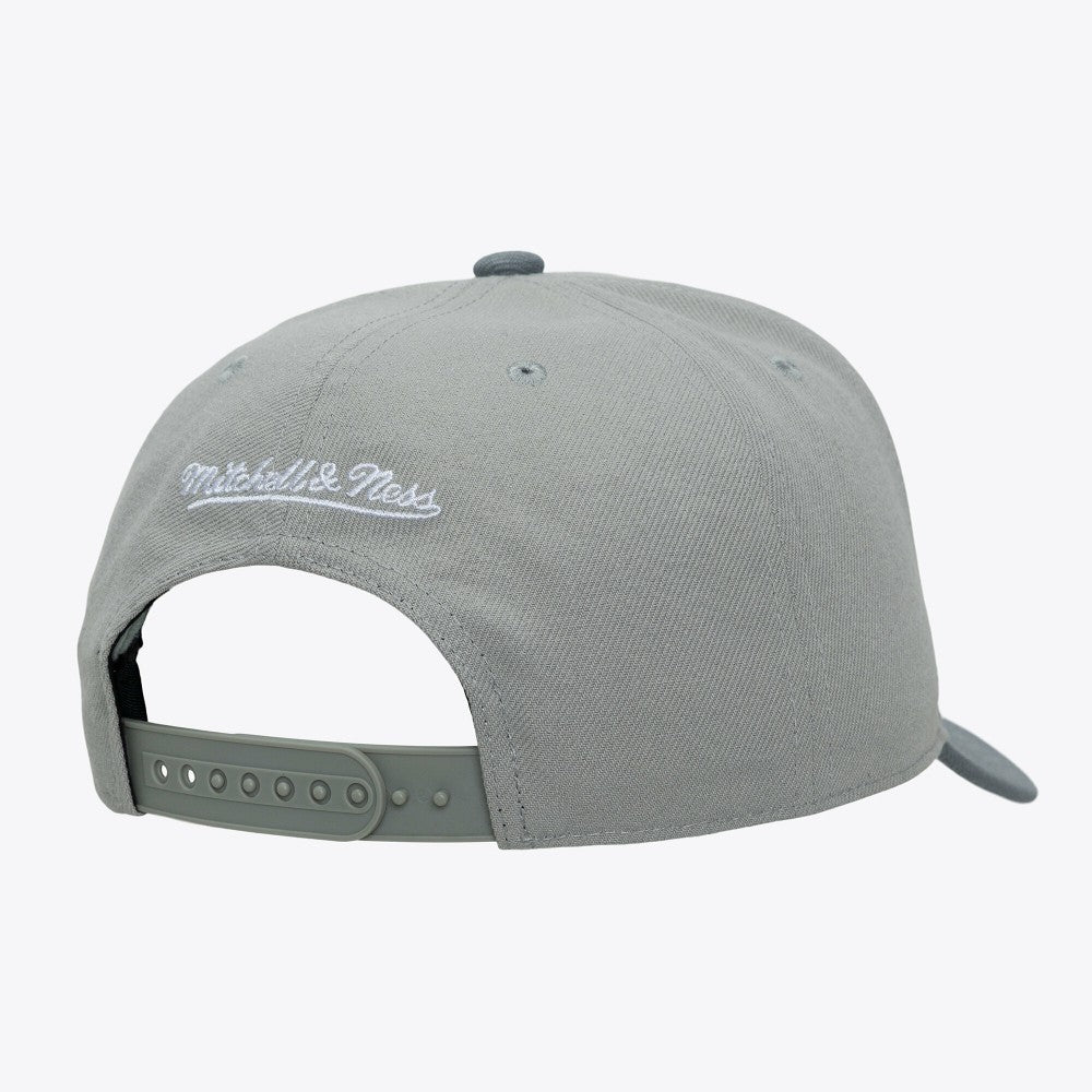 Los Angeles Dodgers Thunderstorm Head Coach Pro-Crown Adjustable Hat - Gray | Mitchell & Ness