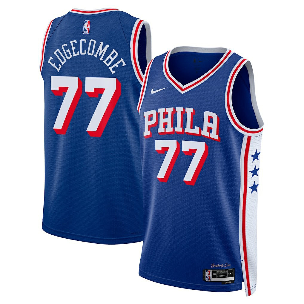 V. J. Edgecombe Philadelphia 76ers Unisex 2025 NBA Draft First Round Pick Swingman Jersey - Icon Edition - Royal | Nike shop