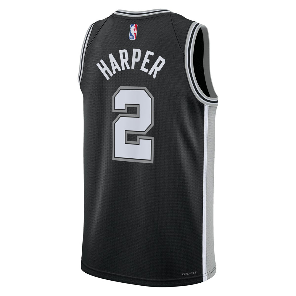 Dylan Harper San Antonio Spurs Unisex 2025 NBA Draft First Round Pick Swingman Jersey - Icon Edition - Black | Nike outlet