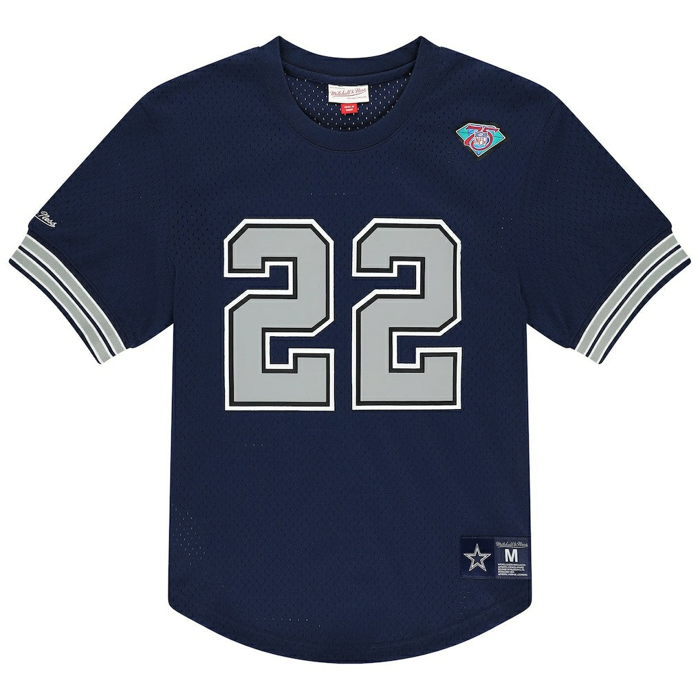 Emmitt Smith Dallas Cowboys Retired Player Name & Number Mesh T-Shirt - Navy outlet