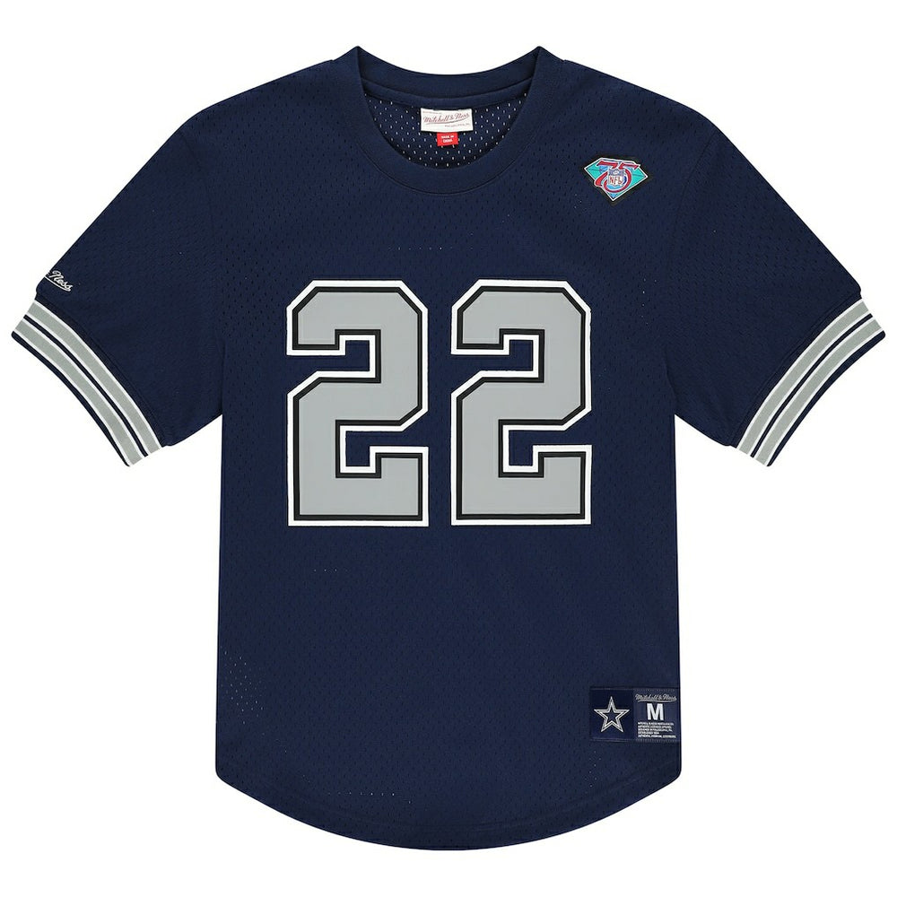 Emmitt Smith Dallas Cowboys Retired Player Name & Number Mesh T-Shirt - Navy outlet
