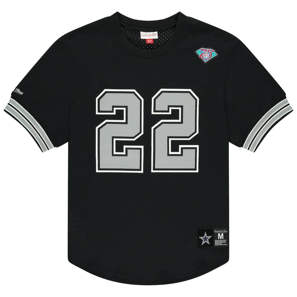 Emmitt Smith Dallas Cowboys Retired Player Name & Number Mesh Top - Black discount