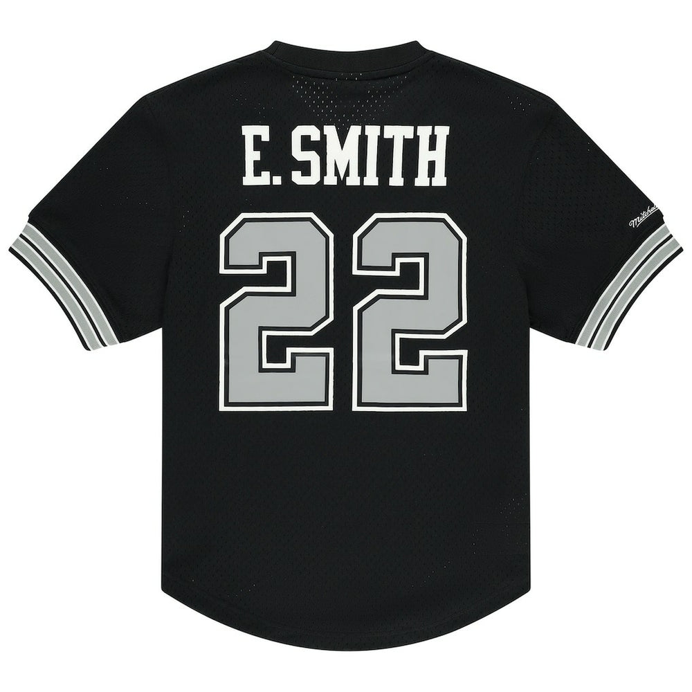 Emmitt Smith Dallas Cowboys Retired Player Name & Number Mesh Top - Black discount