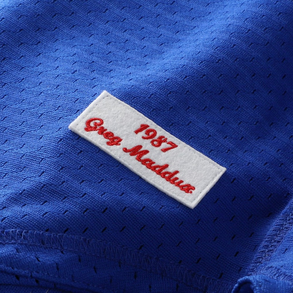 Greg Maddux Chicago Cubs Authentic Batting Practice Jersey - Royal | Mitchell & Ness