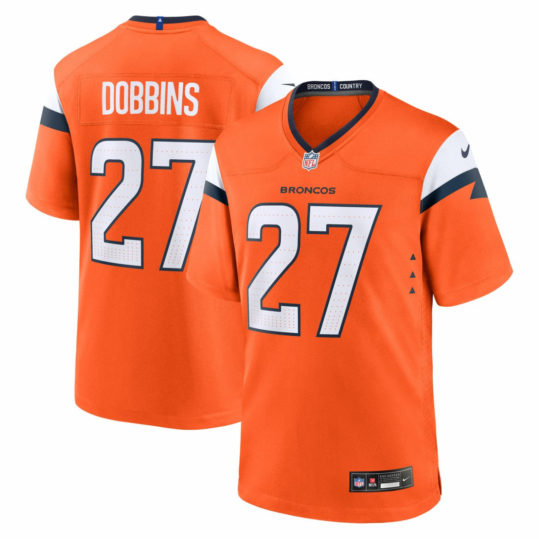J.K. Dobbins Denver Broncos Team Game Jersey - Orange | Nike sale