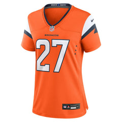 J.K. Dobbins Denver Broncos Women's Team Game Jersey - Orange | Nike for sale