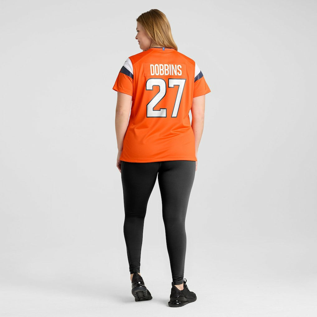 J.K. Dobbins Denver Broncos Women's Team Game Jersey - Orange | Nike for sale