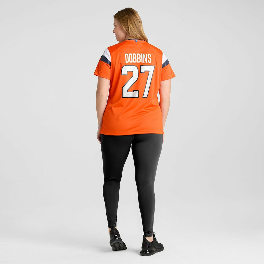 J.K. Dobbins Denver Broncos Women's Team Game Jersey - Orange | Nike for sale