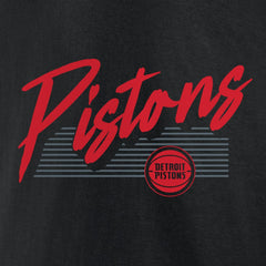 Detroit Pistons Color Block Slant Quick Strike T-Shirt sale - Black on sale