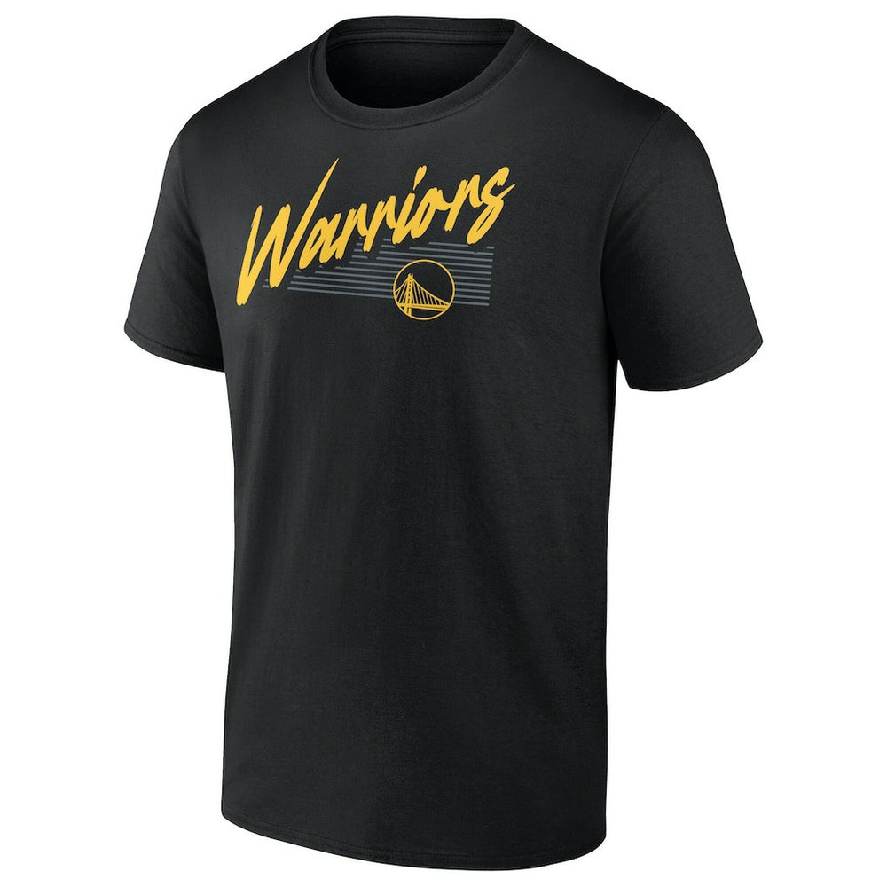 Golden State Warriors Color Block Slant Quick Strike T-Shirt sale - Black on sale