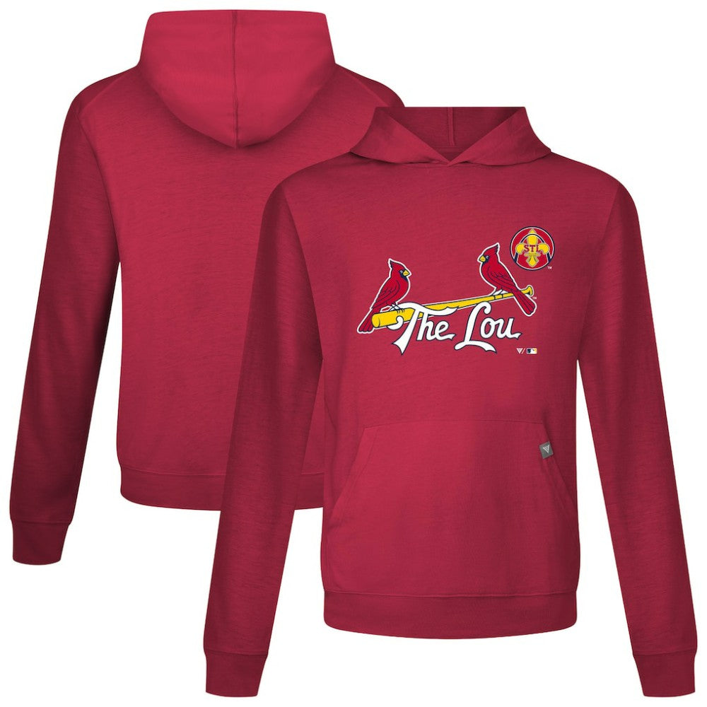 St. Louis Cardinals Levelwear City Connect Relay Core Logo Pullover Hoodie - Red