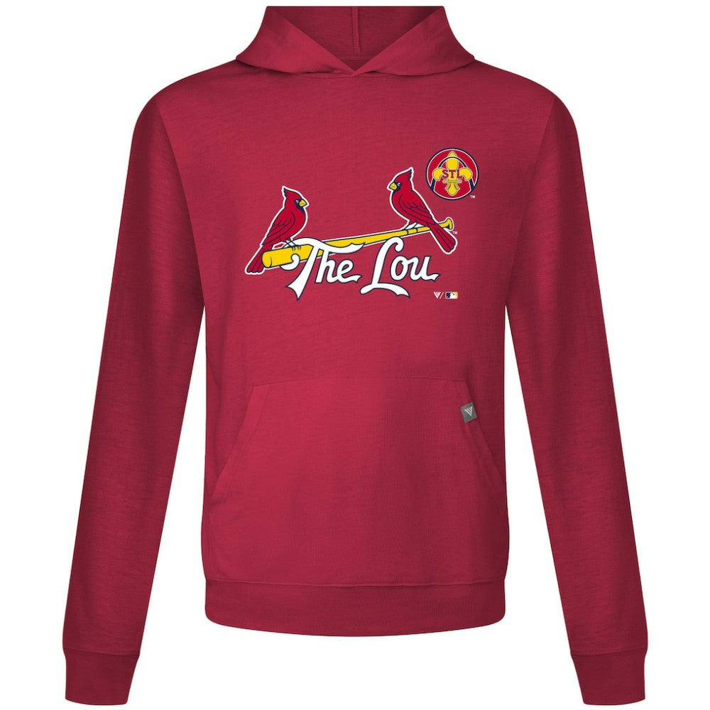 St. Louis Cardinals Levelwear City Connect Relay Core Logo Pullover Hoodie - Red