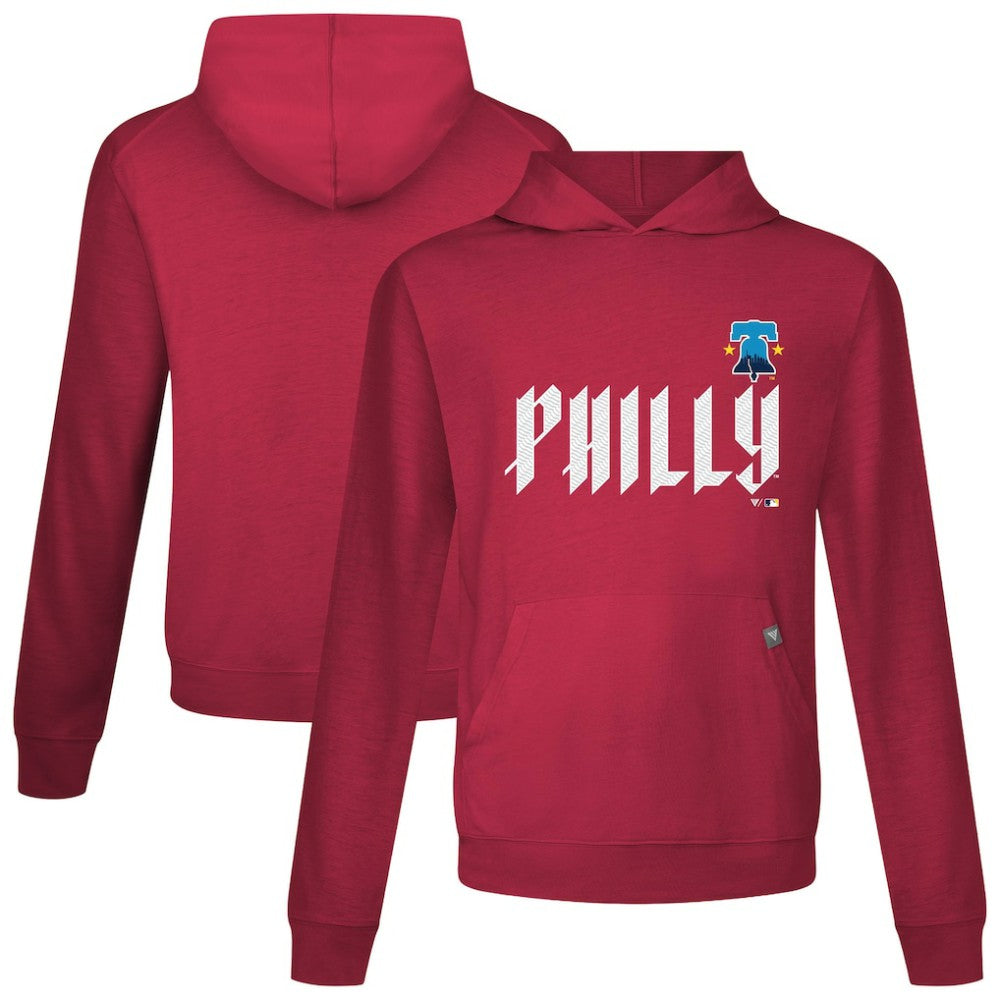 Philadelphia Phillies Levelwear City Connect Relay Core Logo Pullover Hoodie - Red