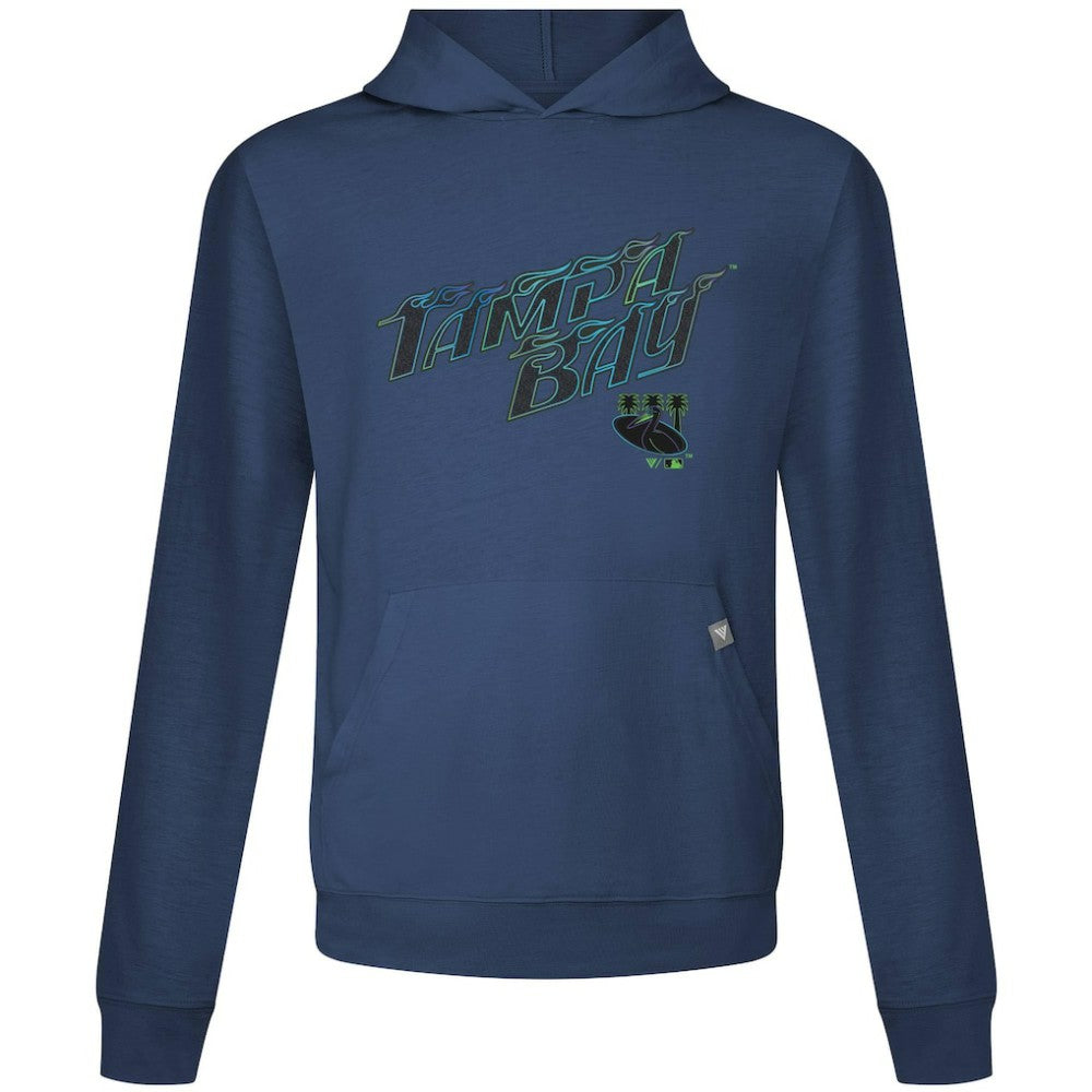 Tampa Bay Rays Levelwear City Connect Relay Back Splash Pullover Hoodie - Navy