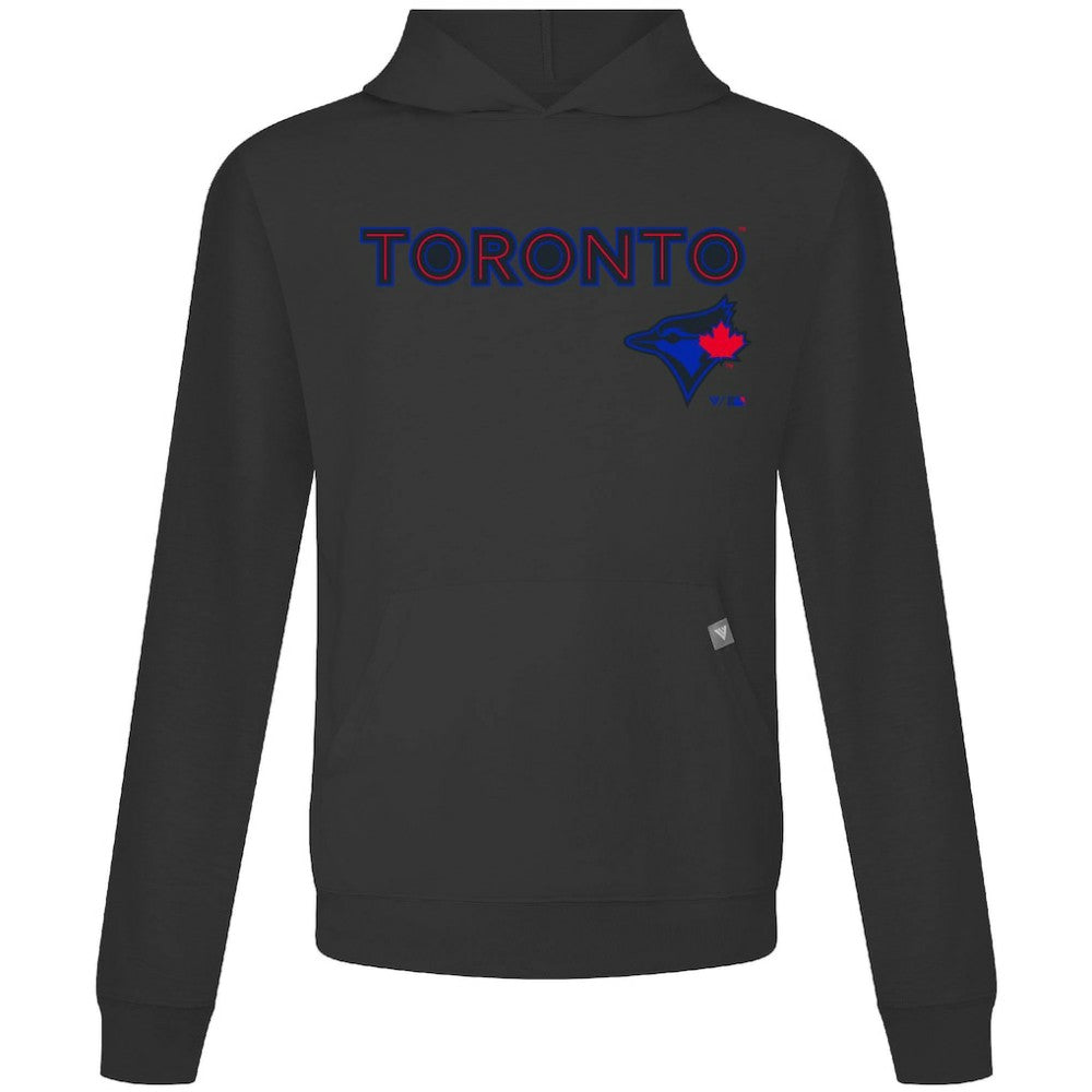 Toronto Blue Jays Levelwear City Connect Relay Back Splash Pullover Hoodie - Black
