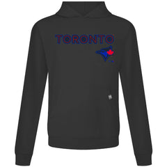 Toronto Blue Jays Levelwear City Connect Relay Back Splash Pullover Hoodie - Black