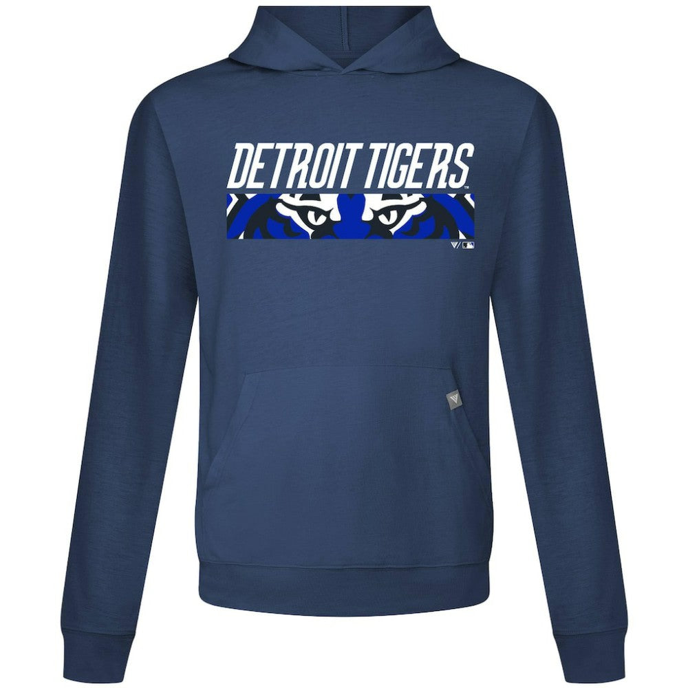 Detroit Tigers Levelwear City Connect Relay Back Splash Pullover Hoodie - Navy
