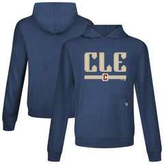 Cleveland Guardians Levelwear City Connect Relay Back Splash Pullover Hoodie - Navy