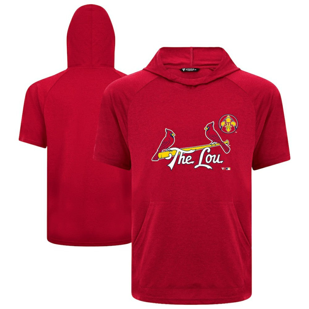 St. Louis Cardinals Levelwear City Connect Phase Core Logo Pullover Hoodie T-Shirt - Red