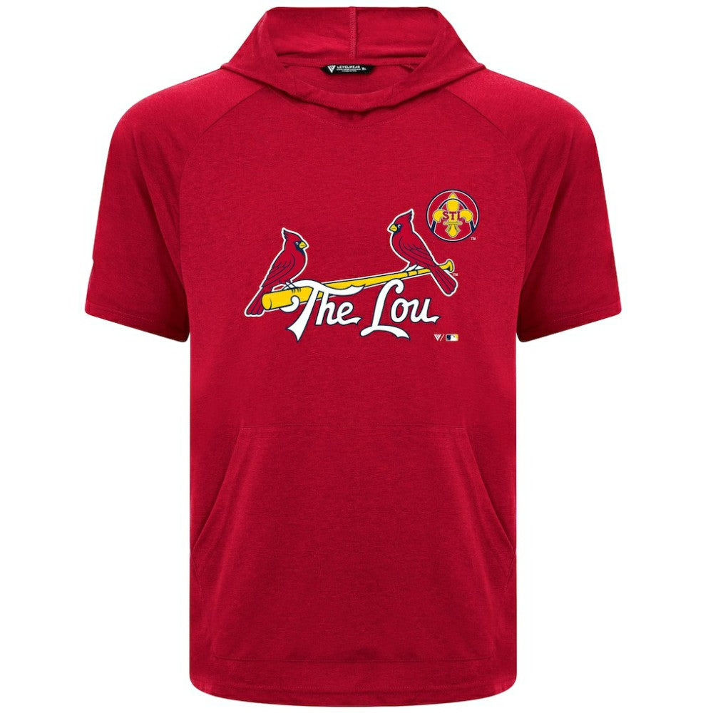 St. Louis Cardinals Levelwear City Connect Phase Core Logo Pullover Hoodie T-Shirt - Red