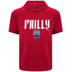 Philadelphia Phillies Levelwear City Connect Phase Back Plash Hoodie T-Shirt - Red