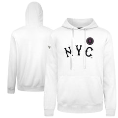 New York Mets Levelwear City Connect Podium Core Logo Pullover Hoodie - White