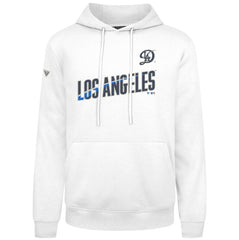Los Angeles Dodgers Levelwear City Connect Podium Core Logo Pullover Hoodie - White