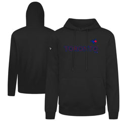 Toronto Blue Jays Levelwear City Connect Podium Core Logo Pullover Hoodie - Black
