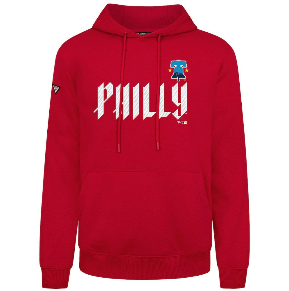 Philadelphia Phillies Levelwear City Connect Podium Core Logo Pullover Hoodie - Red
