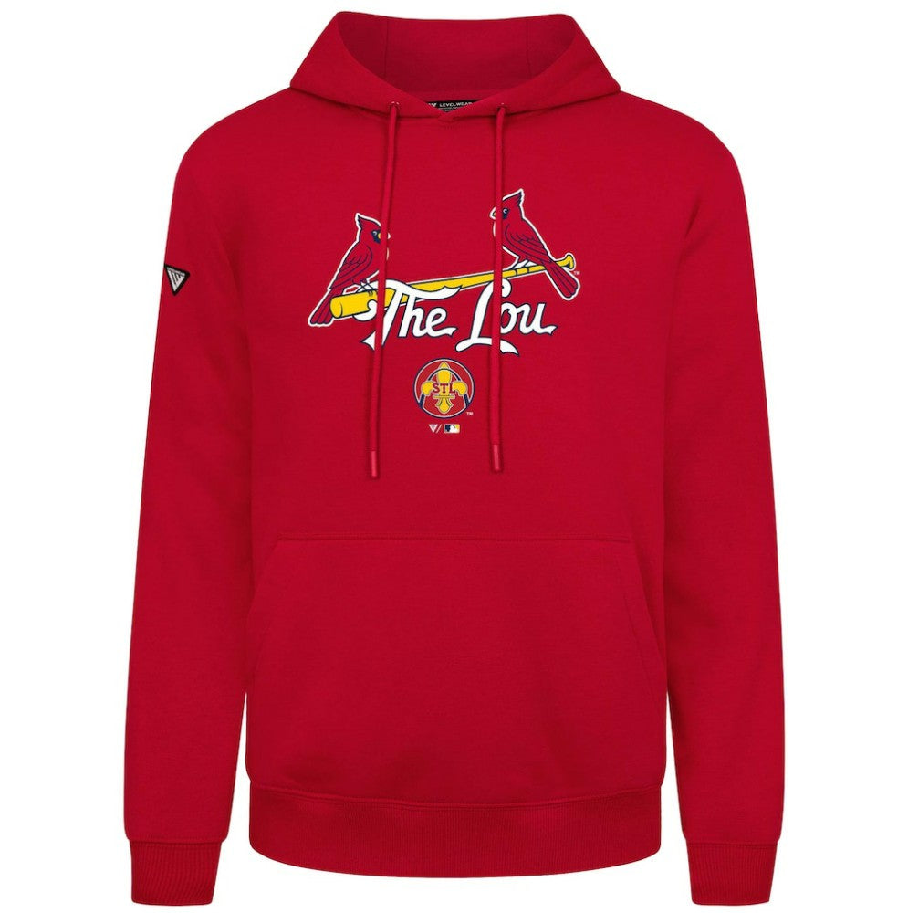 St. Louis Cardinals Levelwear City Connect Podium Back Splash Pullover Hoodie - Red