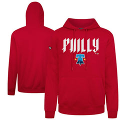 Philadelphia Phillies Levelwear City Connect Podium Back Splash Pullover Hoodie - Red