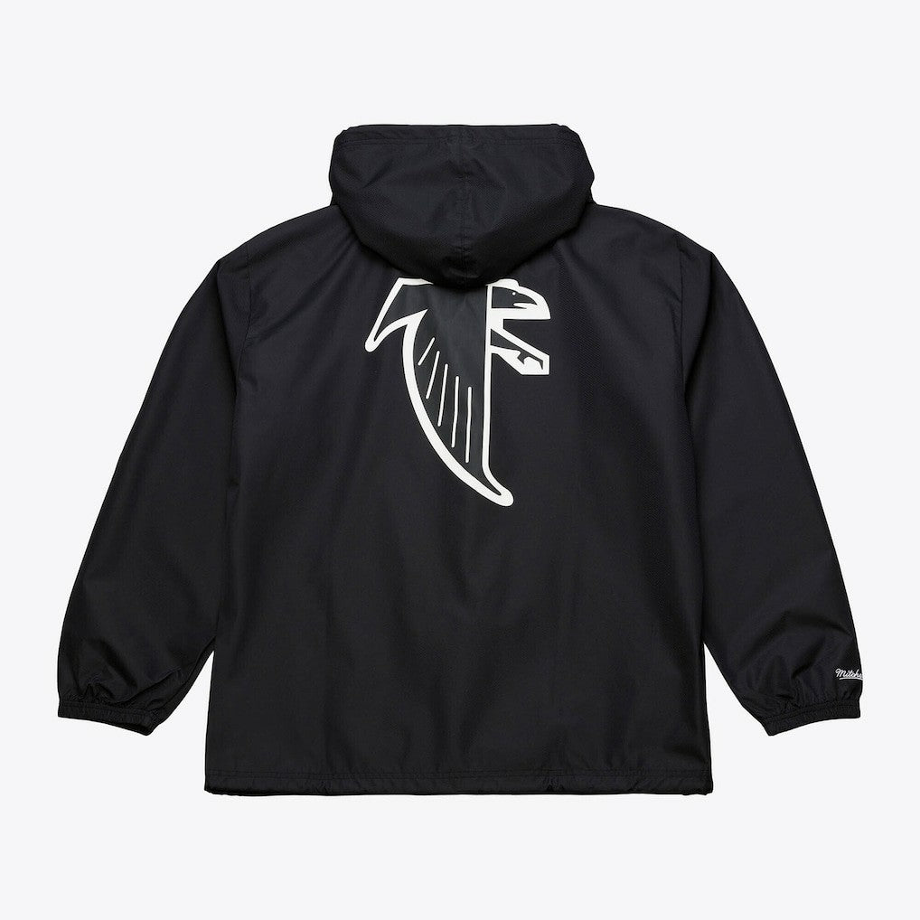 Atlanta Falcons Coaches Full-Snap Hooded Windbreaker Jacket - Black for sale