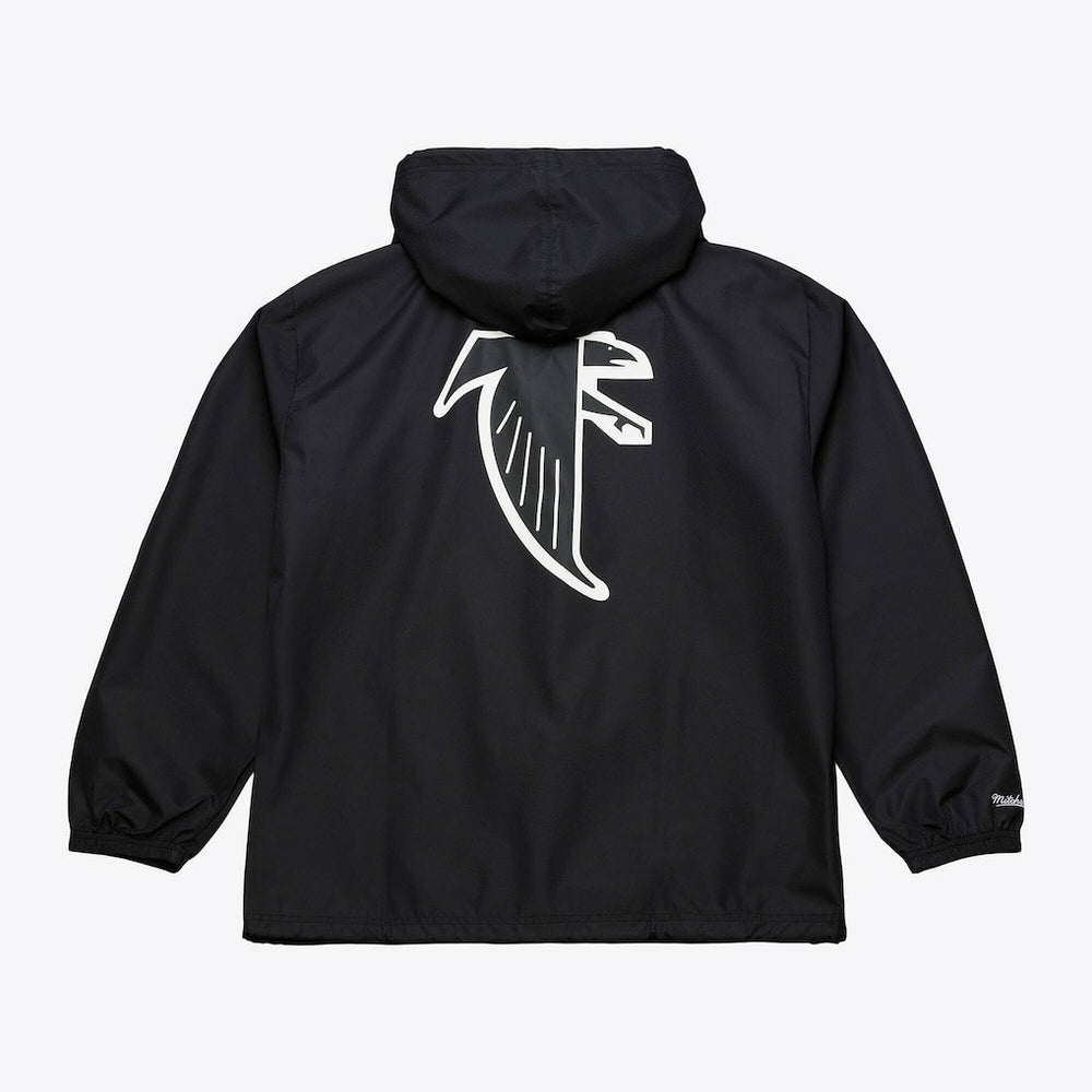 Atlanta Falcons Coaches Full-Snap Hooded Windbreaker Jacket - Black for sale
