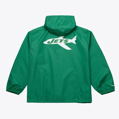 New York Jets Coaches Full-Snap Hooded Windbreaker Jacket - Green outlet