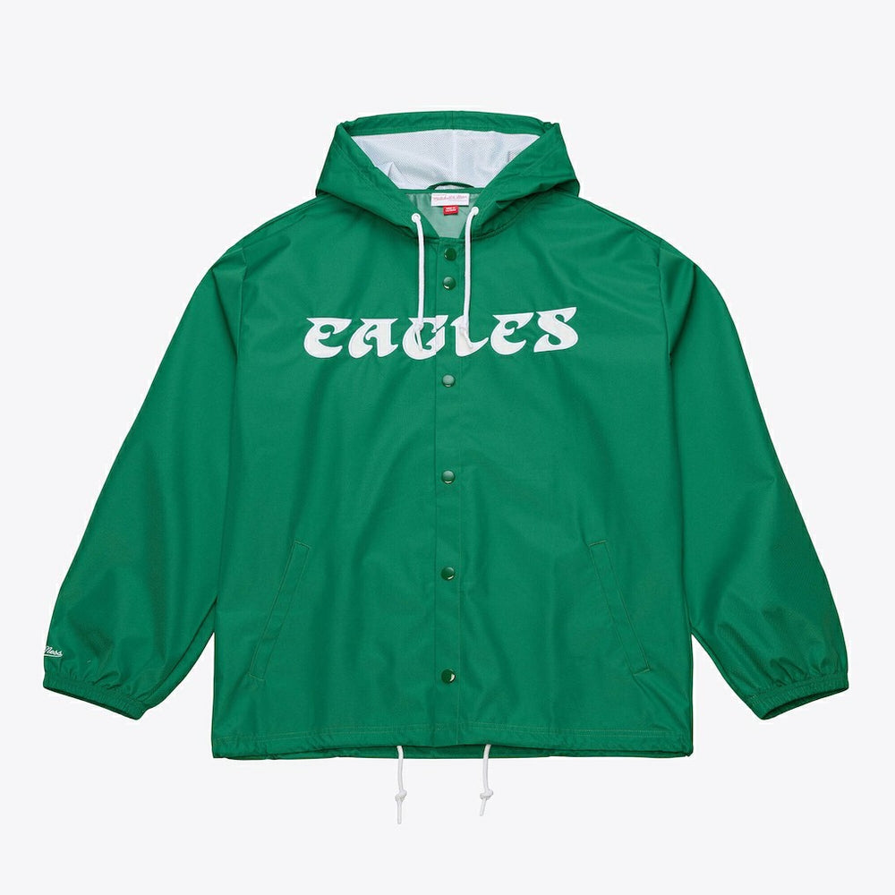 Philadelphia Eagles Coaches Full-Snap Hooded Windbreaker Jacket - Kelly Green cheap