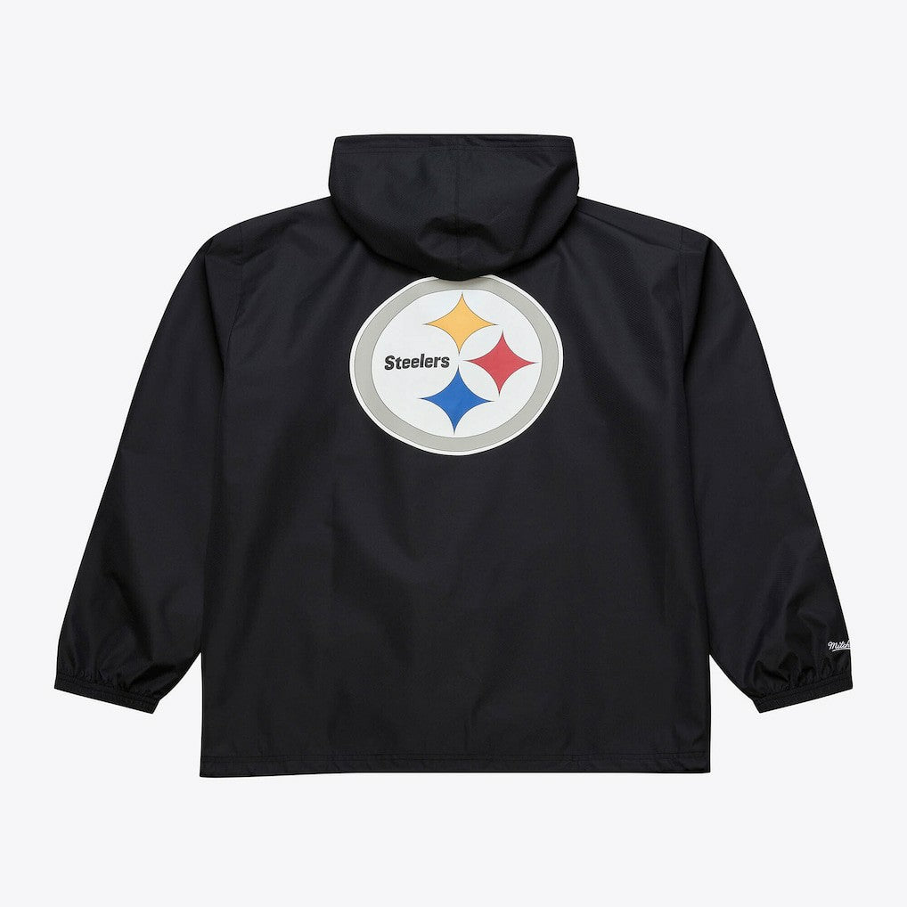 Pittsburgh Steelers Coaches Full-Snap Hooded Windbreaker Jacket - Black sale