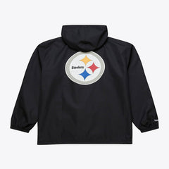 Pittsburgh Steelers Coaches Full-Snap Hooded Windbreaker Jacket - Black sale