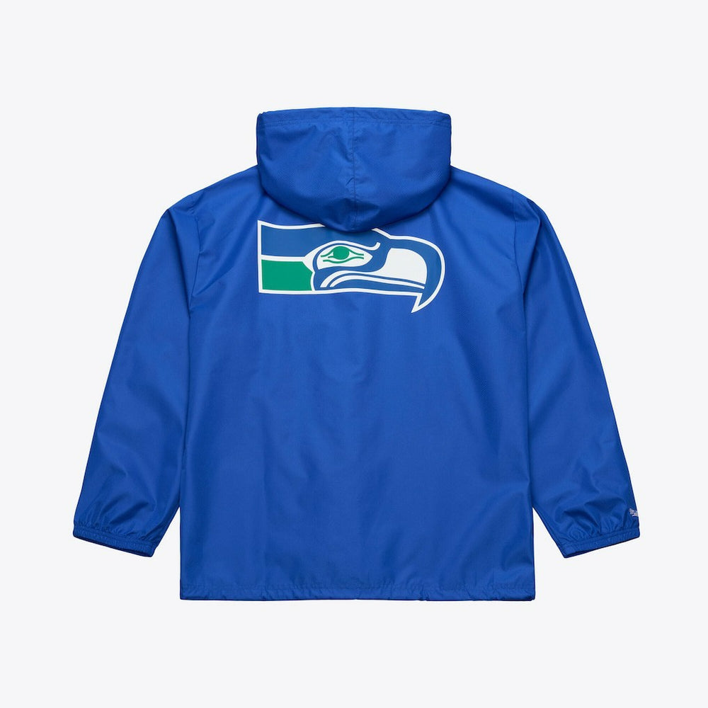 Seattle Seahawks Coaches Full-Snap Hooded Windbreaker Jacket - Royal outlet