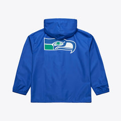 Seattle Seahawks Coaches Full-Snap Hooded Windbreaker Jacket - Royal outlet