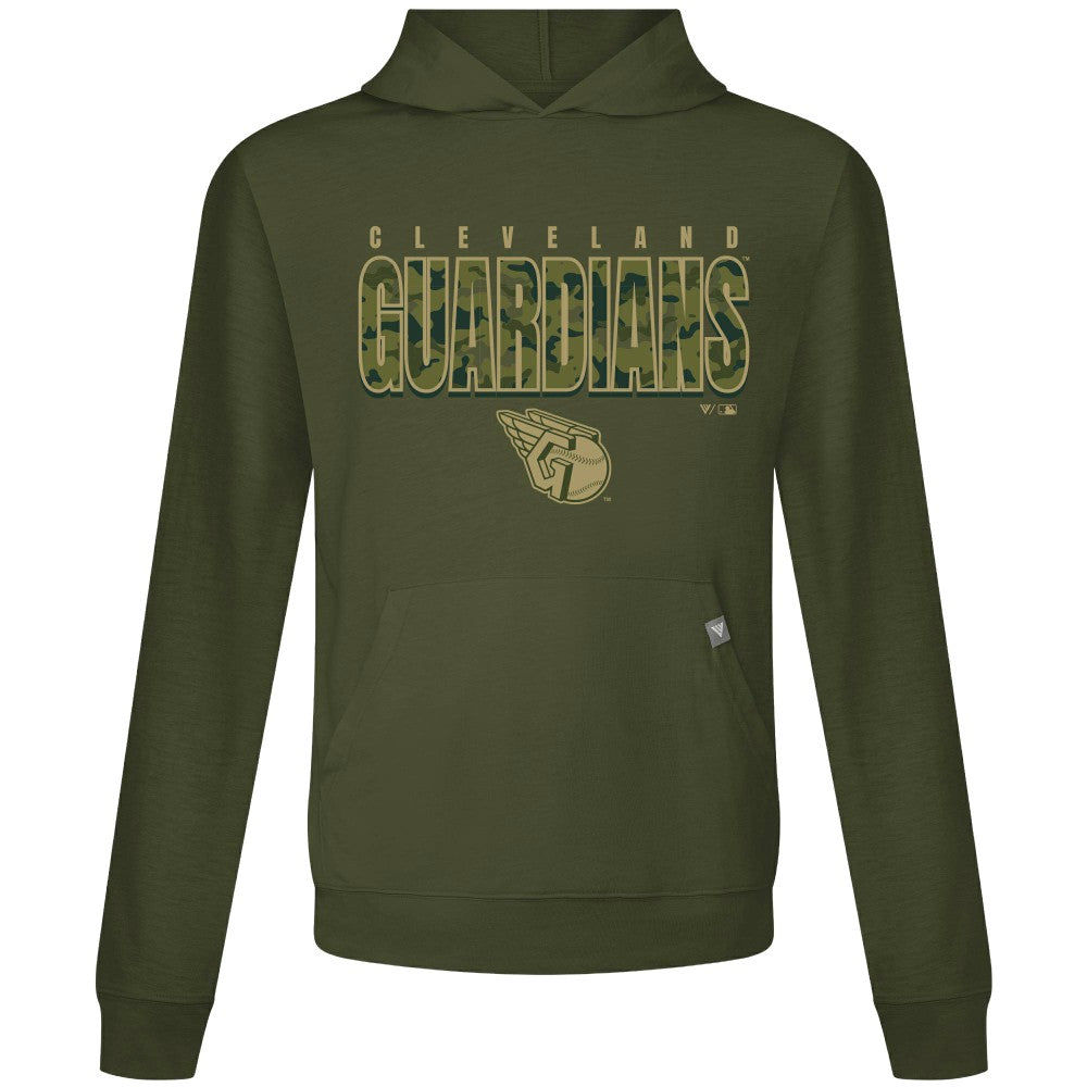 Cleveland Guardians Levelwear Relay Protect Pullover Hoodie - Green